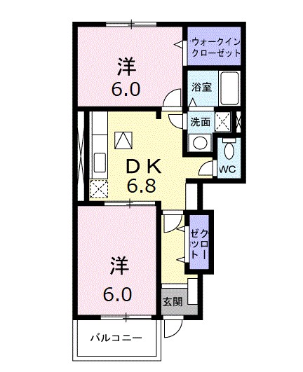 コンフォート　県央 間取り図