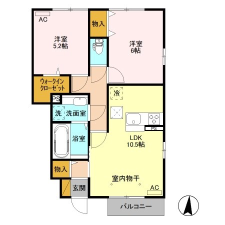 キャッツアイA 間取り図