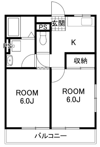 ハイツくろさき 間取り図