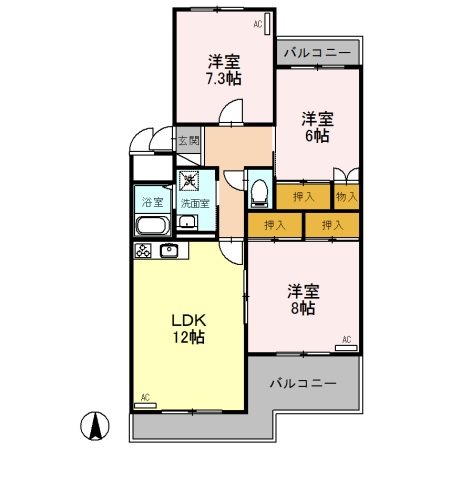 ファランドール井野 間取り図