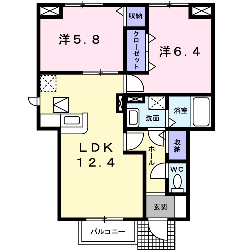 トゥー・ル・モンド 間取り図