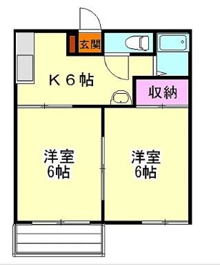 エステートなかざとB 間取り図