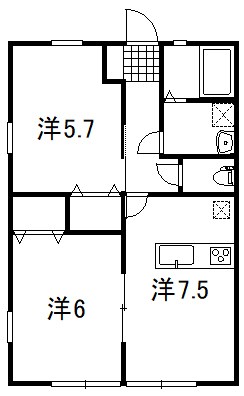 カルムドミールABC 間取り図