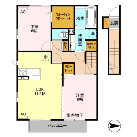 グランテラス高井 間取り図