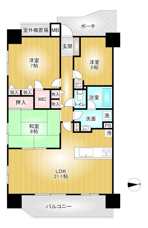 ヒューニティ高崎 間取り図