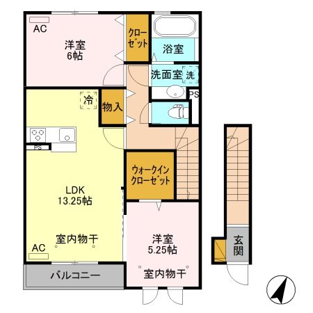 カーサカメリア 間取り図
