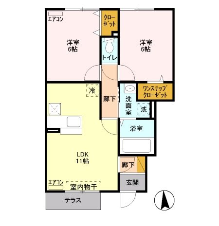 クリスタルコート 間取り図