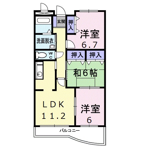 ピュアー双葉 間取り図