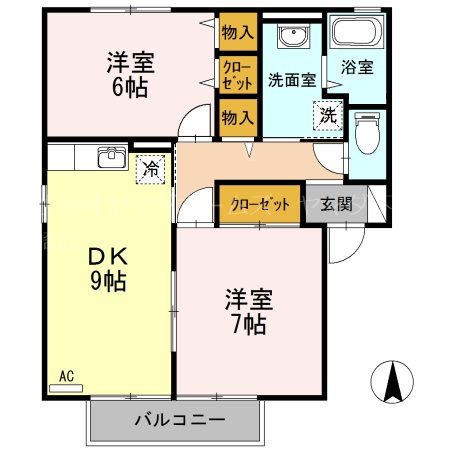 ローレルコートⅡ 間取り図