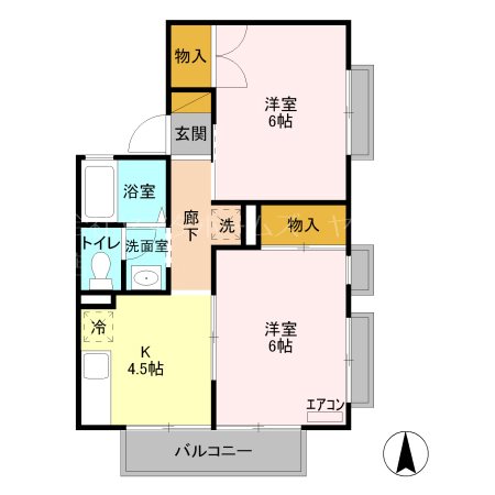 笠原ハイツA 間取り図