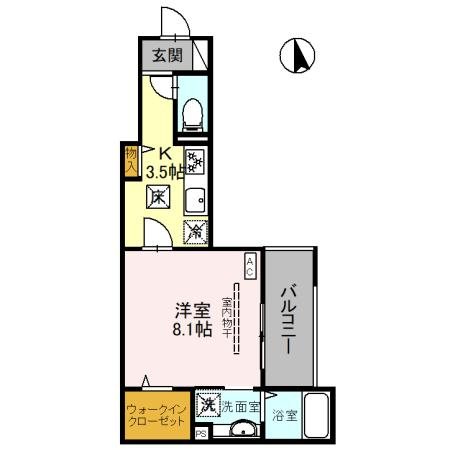 D-ROOM千代田町 間取り図