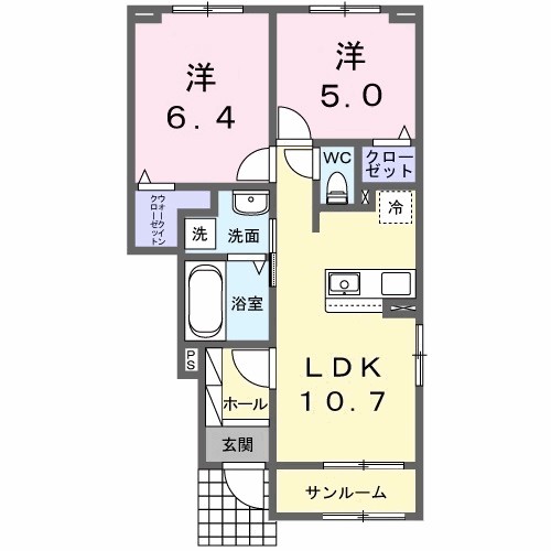 リバーサイド広瀬 間取り図