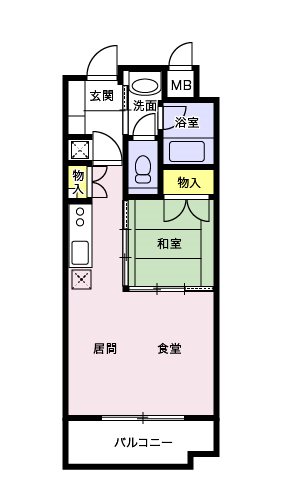 高砂ハイツ高崎西口 間取り図