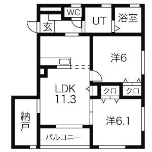 アン・フレメゾン 間取り図