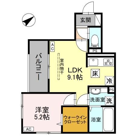 LaMaison本町 間取り図