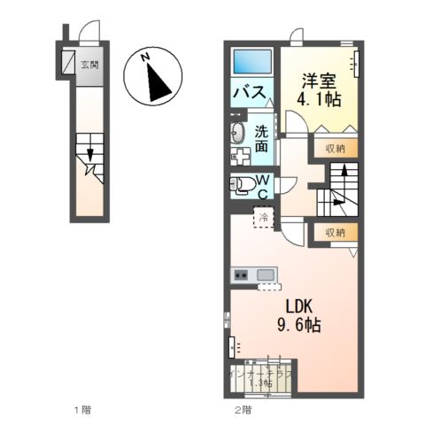 ウィステリア・Ⅰ 間取り図