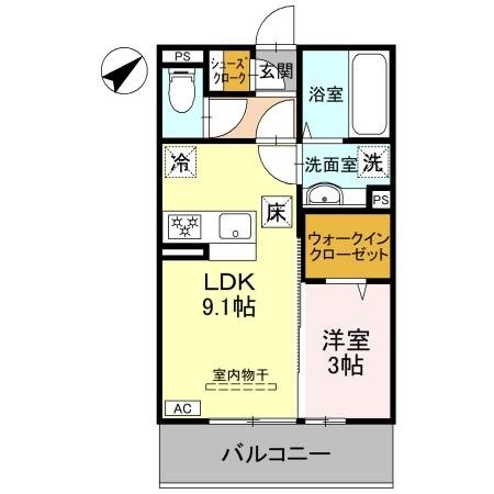 LaMaison本町 間取り図