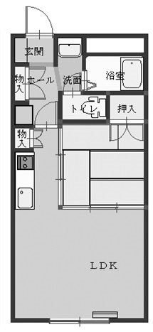 高砂ハイツ高崎東口 間取り図