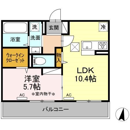 スリーライン高崎 間取り図