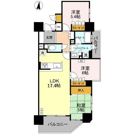 サーパス国領二丁目 間取り図