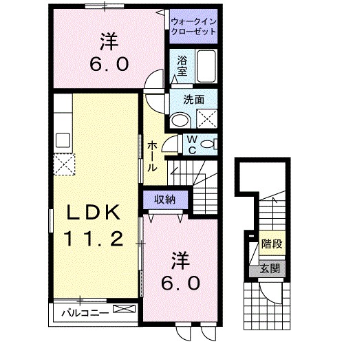 ファインブリーゼＡ・Ｉ　Ｂ 間取り図