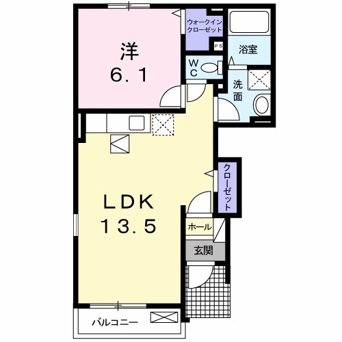ブリーゼⅠ 間取り図