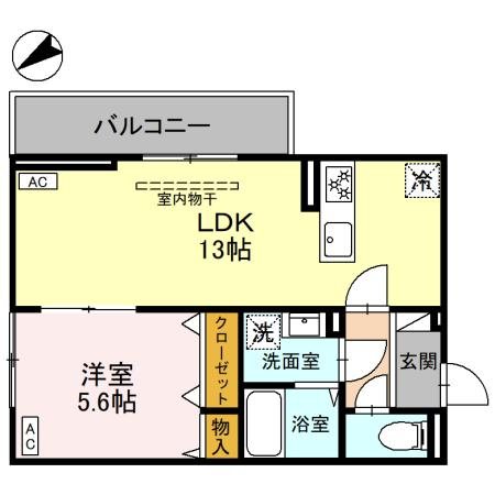 フェリーチェMAEBASHI 間取り図