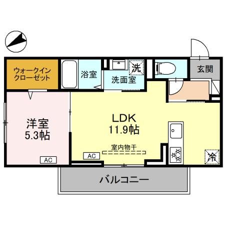 フェリーチェMAEBASHI 間取り図