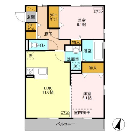 スクエアD 間取り図