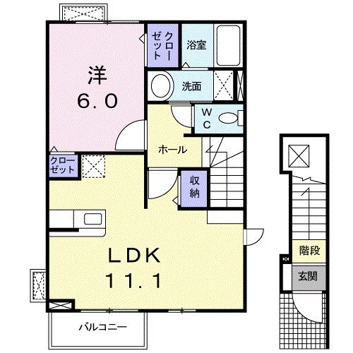 ベル　フルール 間取り図