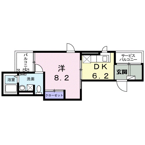 グランコーナ高崎 間取り図