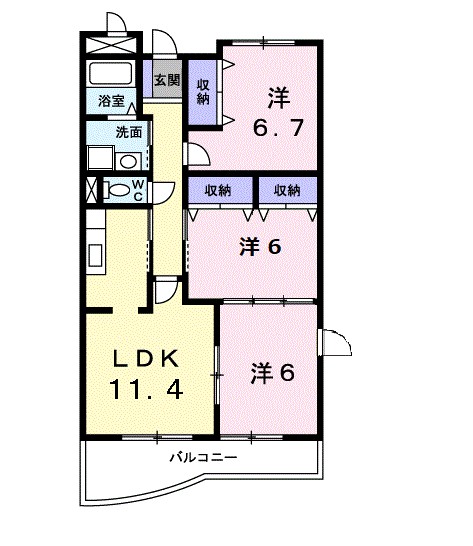セレブリティ　Ⅰ 間取り図