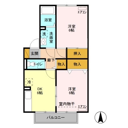 グラシア  間取り図