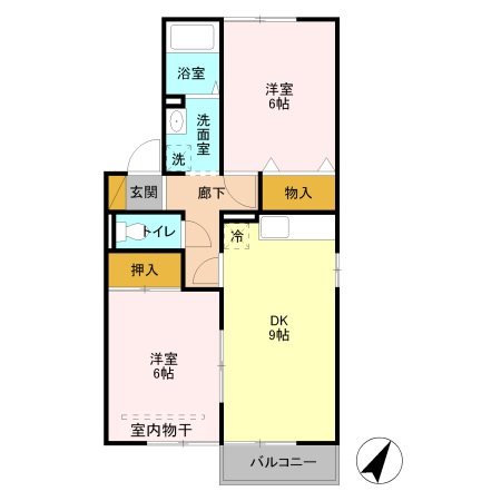 セジュール八千代 間取り図