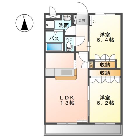 モデルナ江木 間取り図