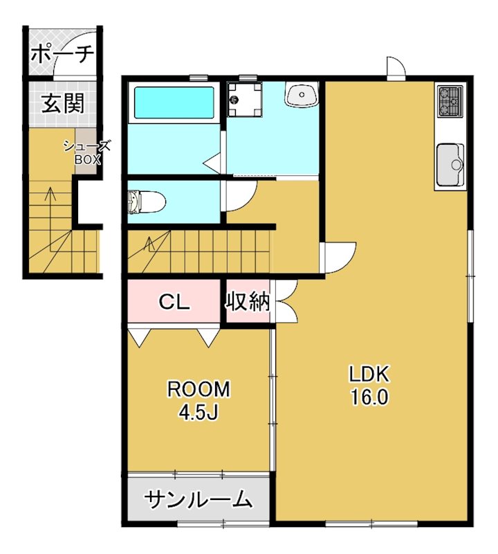 FioreTomihisa/フィオーレ富久 間取り図