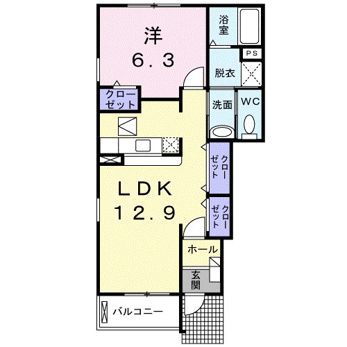 ディオールⅡ 間取り図