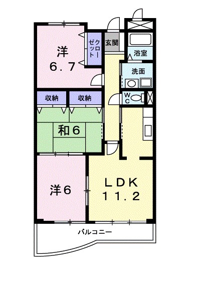 ピュアー双葉 間取り図