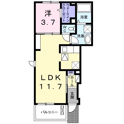 ピレネー　Ⅰ 間取り図
