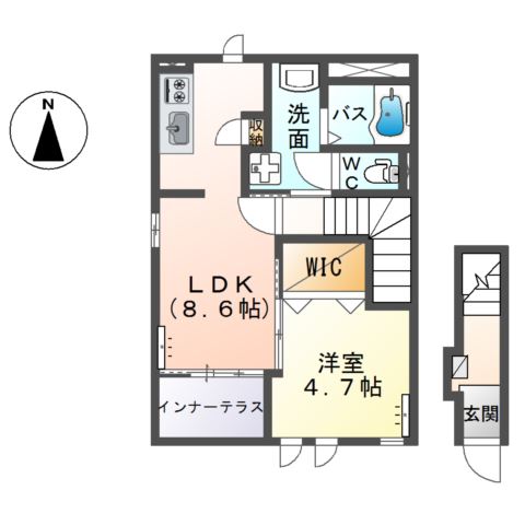 フルヴェールⅡ 間取り図
