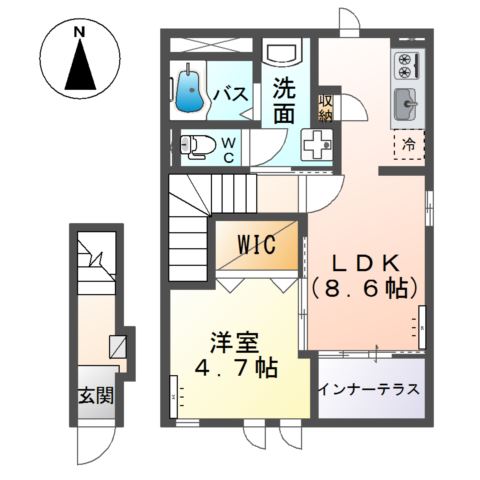 フルヴェールⅡ 間取り図