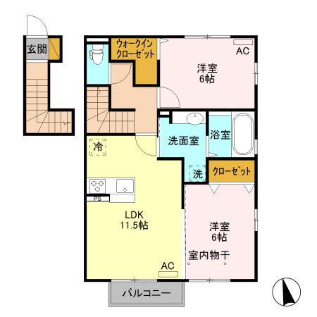 D-room PORTE 間取り図