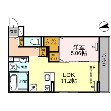 セッティエーム高崎B 間取り図