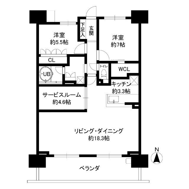 レーベン高崎GRADIA 間取り図