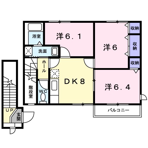 ミレニアムＢ 間取り図