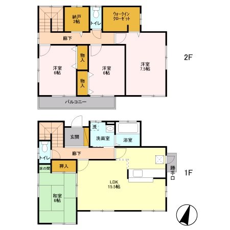 双葉町貸住宅 間取り図