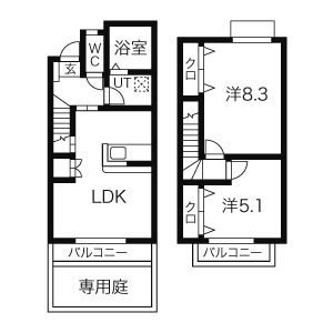 ドゥ・フレメゾン 間取り図