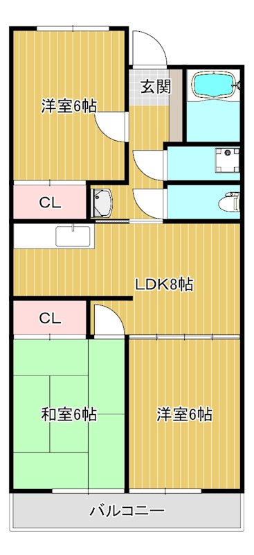 サンシティ前橋 間取り図