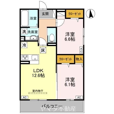 ラ・ルミエール紅雲 間取り図