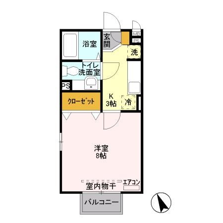 メゾンＫ江木 間取り図
